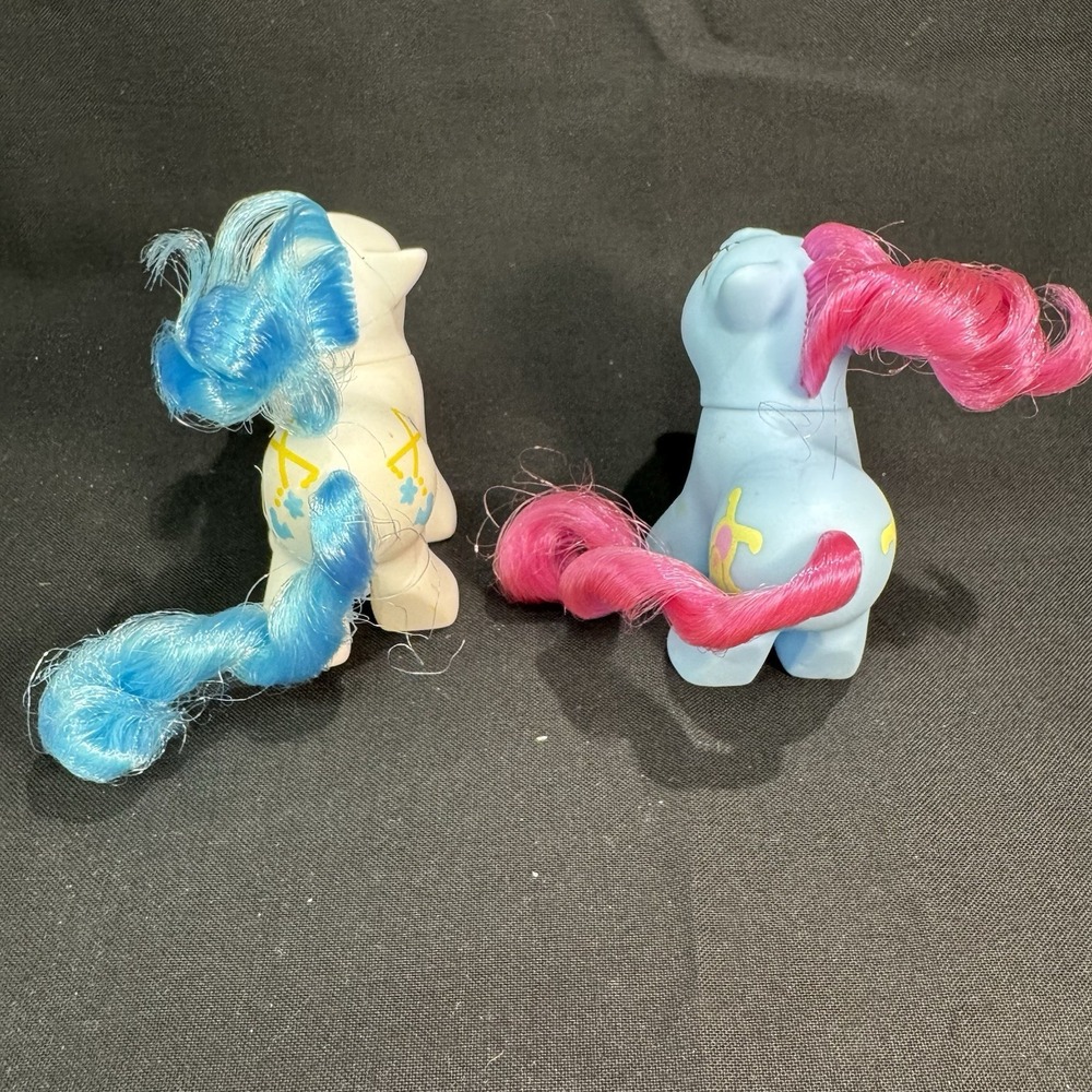 My Little Pony Lot Of 9 Small 3" Ponies 2 Marked 1985 & 1987 - Picture 8 of 16